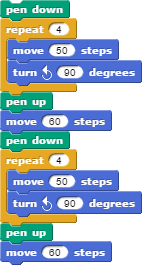 twe Squares Example script